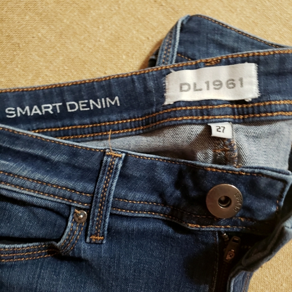 DL1961 Emma Power Legging Blue Denim Skinny Jeans Size 27. - Picture 8 of 10